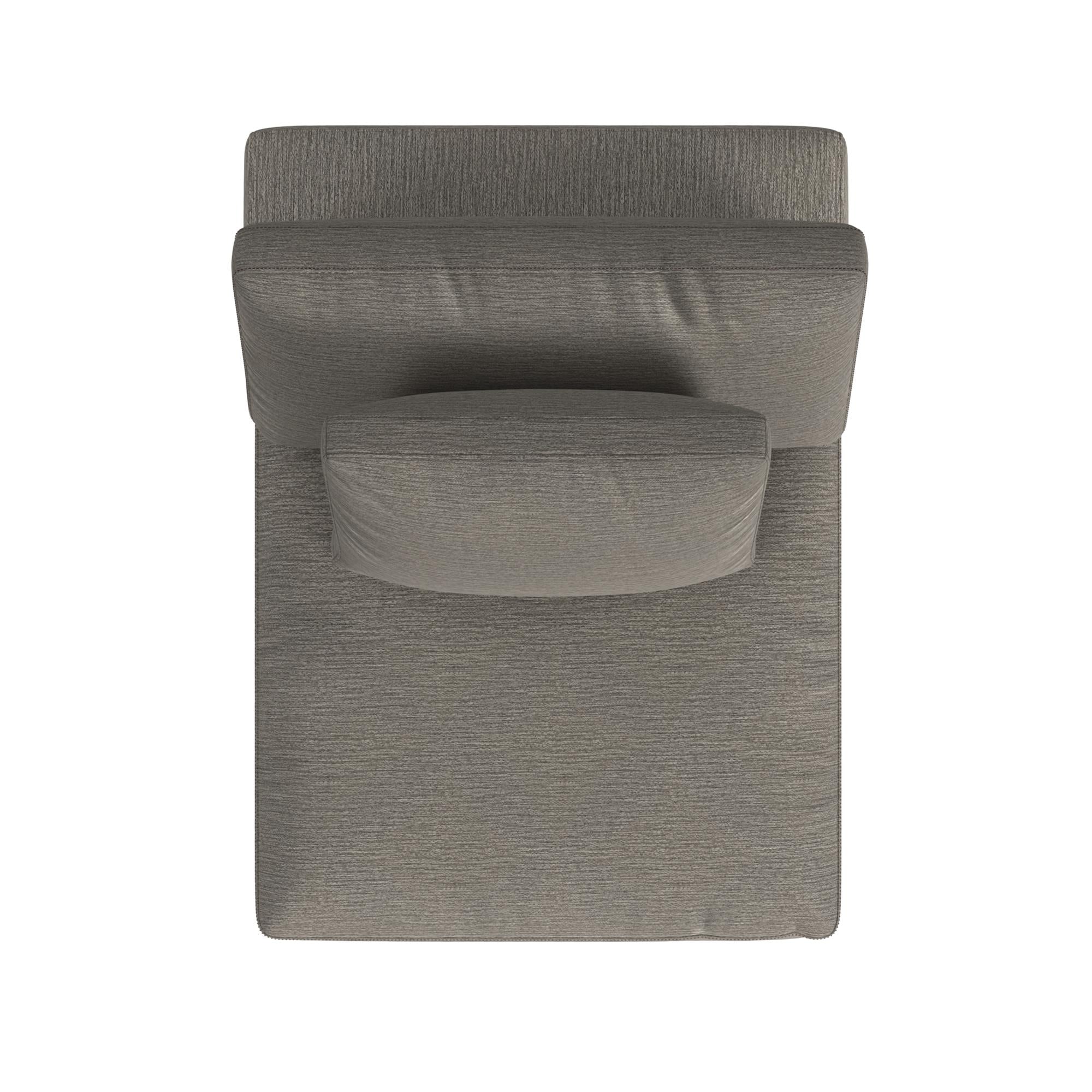 York Modular Armless Chair, Urban Steel Taupe - Taupe