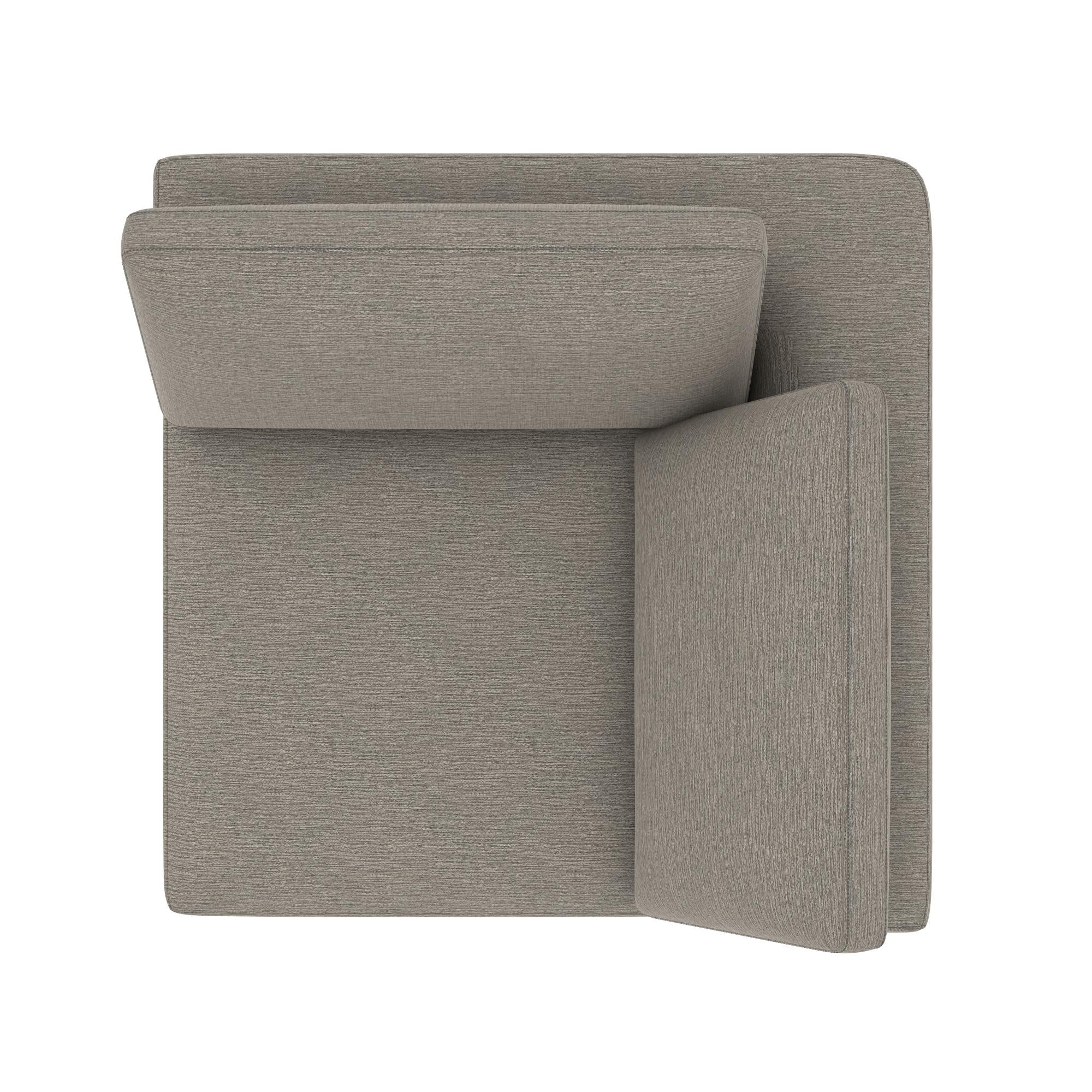 York Modular Corner Chair, Urban Steel Taupe - Taupe