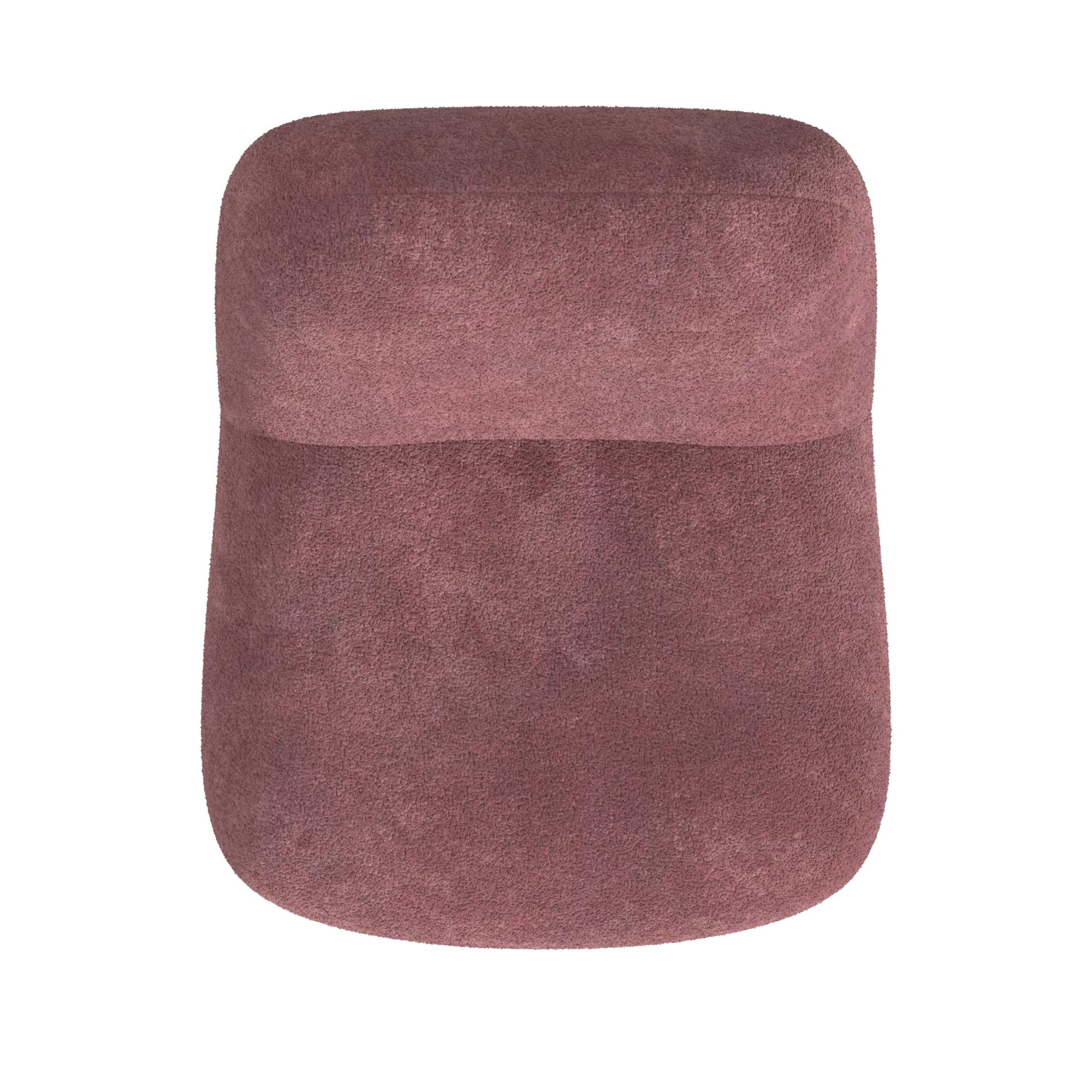 Crosby Boucle Swivel Chair, Berry - Berry