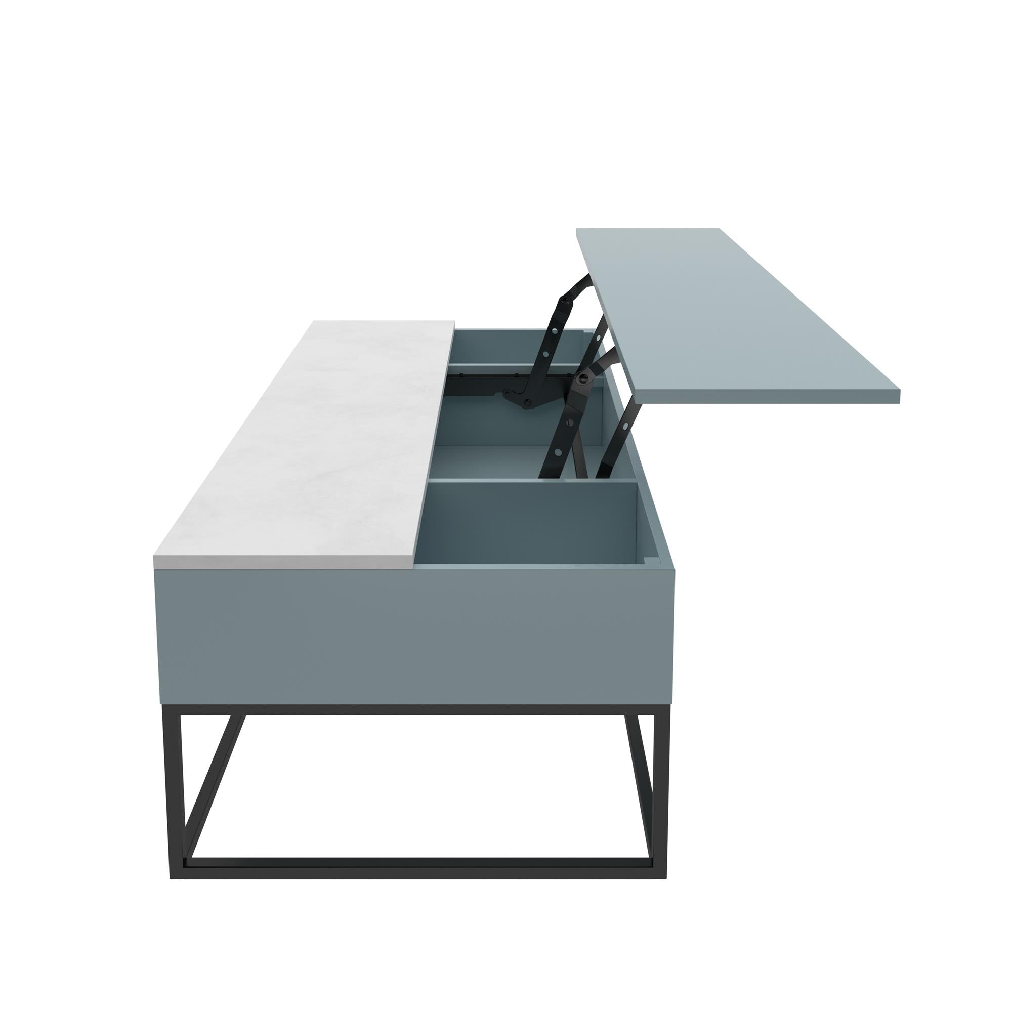 Perry Lift-Top Coffee Table, Powder Blue - Powder Blue