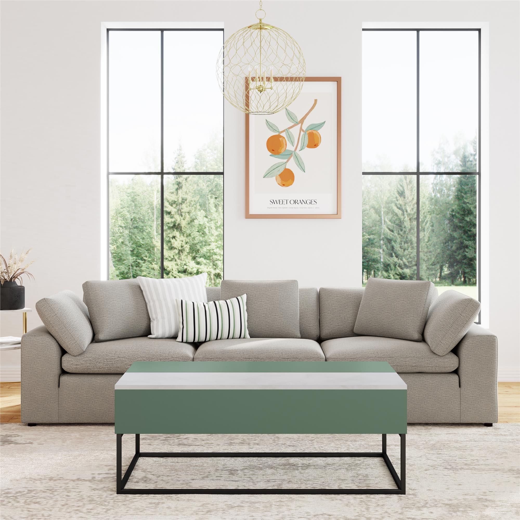 Perry Lift-Top Coffee Table, Sage Green - Sage