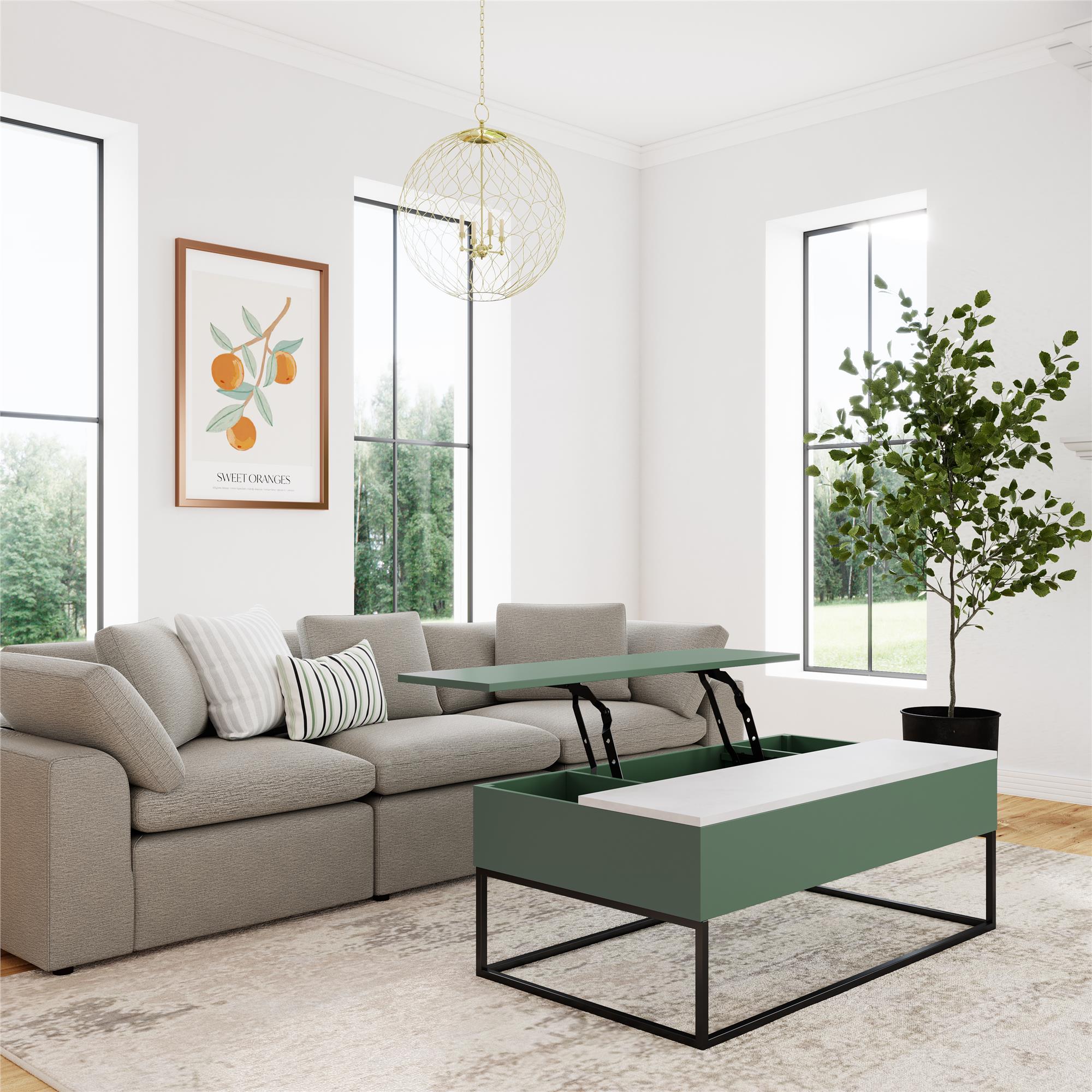 Perry Lift-Top Coffee Table, Sage Green - Sage