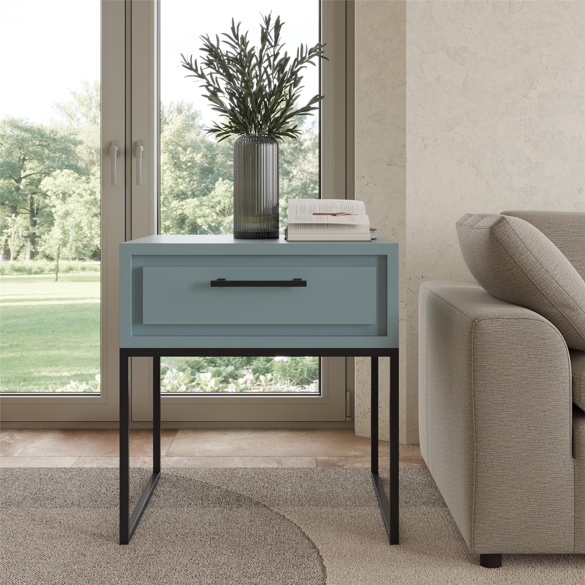 Perry End Table, Powder Blue - Powder Blue