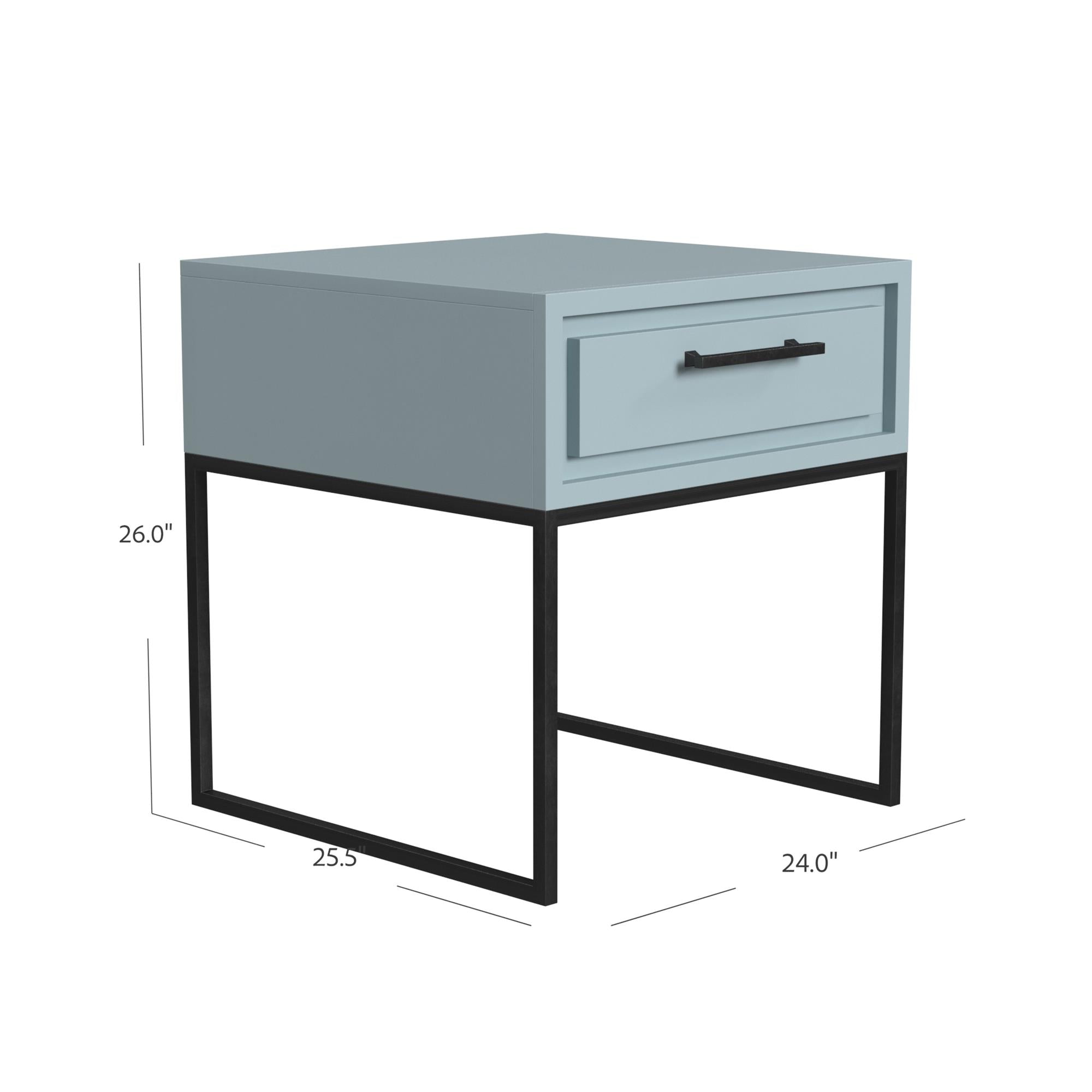 Perry End Table, Powder Blue - Powder Blue