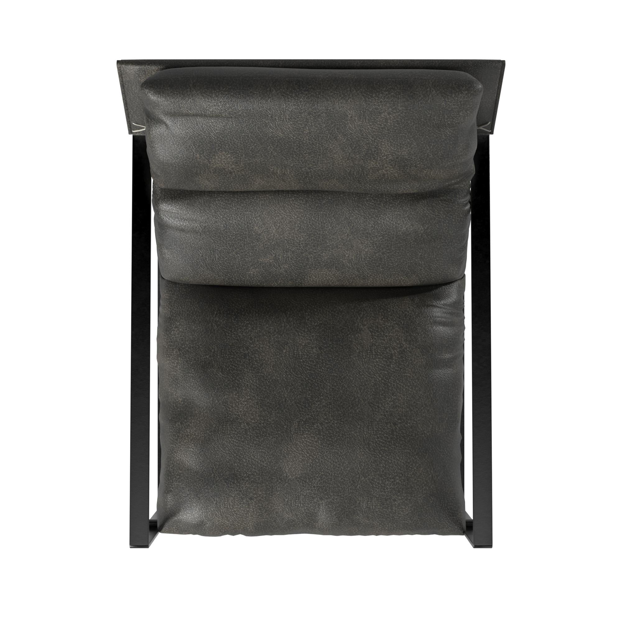 Varick Faux Leather Accent Chair - Espresso