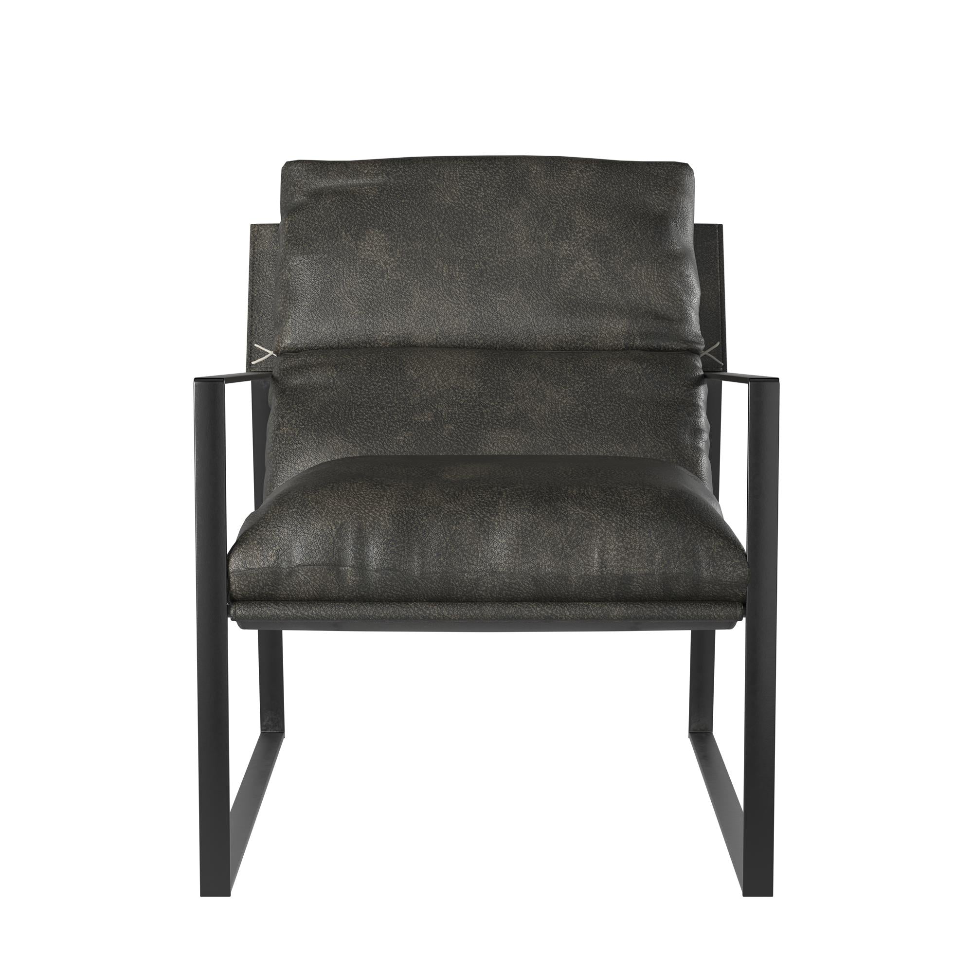  Varick Faux Leather Accent Chair - Espresso - N/A